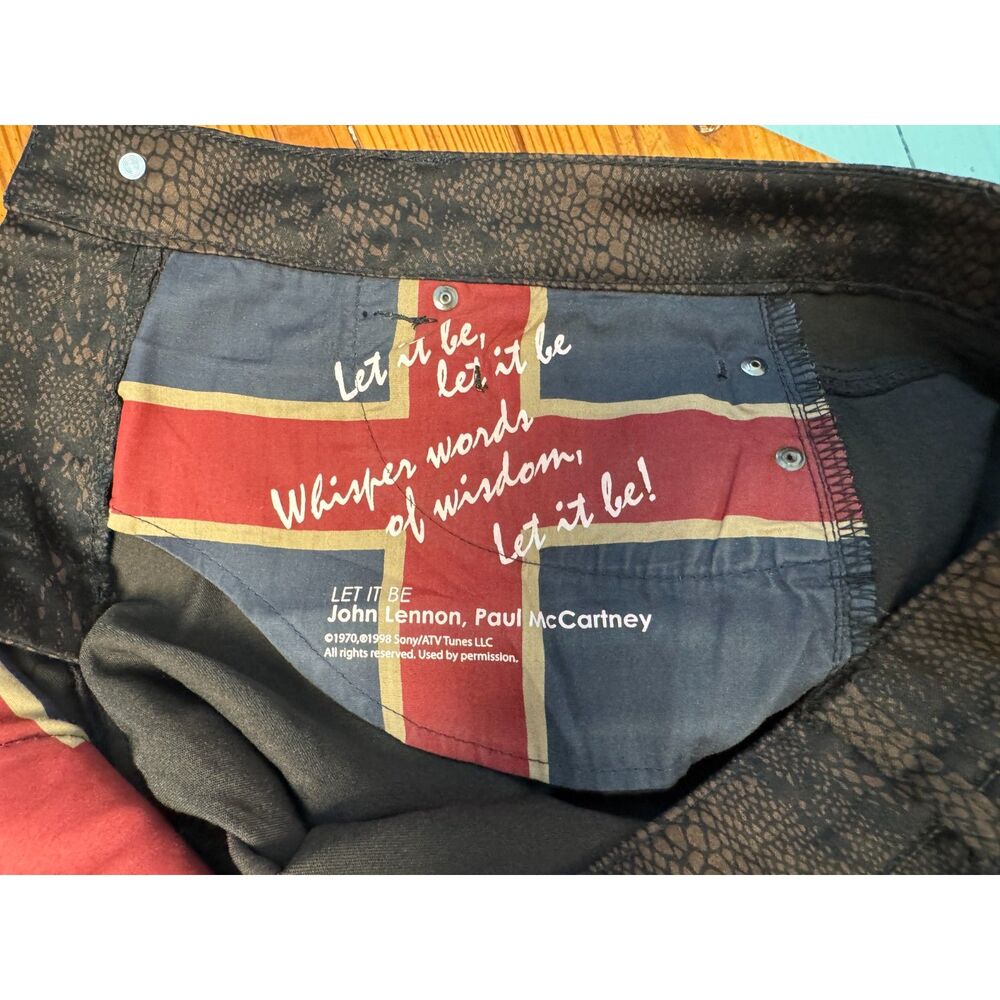 Liverpool Jeans Company Straight Leg Snake Print Jeans Size 12 Brown Black - Picture 5 of 9